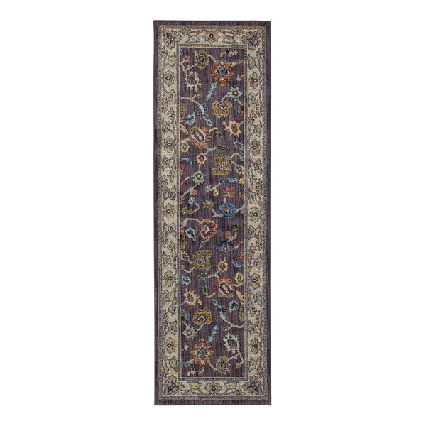 Fury Eggplant 2' 4" x 7' 10" Area Rug Karastan Rugs