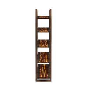 Greenington Magnolia Solid Bamboo Bookcase Five Shelf Mid Century Display Unit for Living Room Black Walnut G0013BL