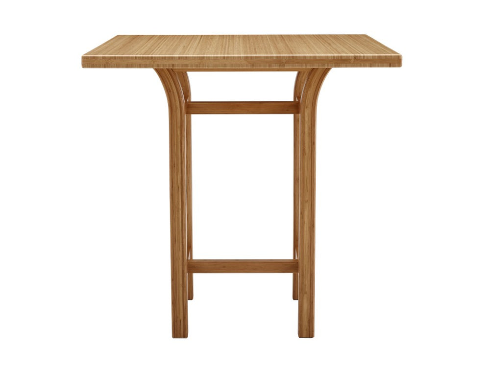 Greenington Tulip Solid Moso Bamboo Square Counter Table Eco Friendly Cafe Style Dining G0019