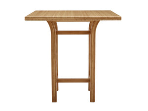 Greenington Tulip Solid Moso Bamboo Square Counter Table Eco Friendly Cafe Style Dining G0019
