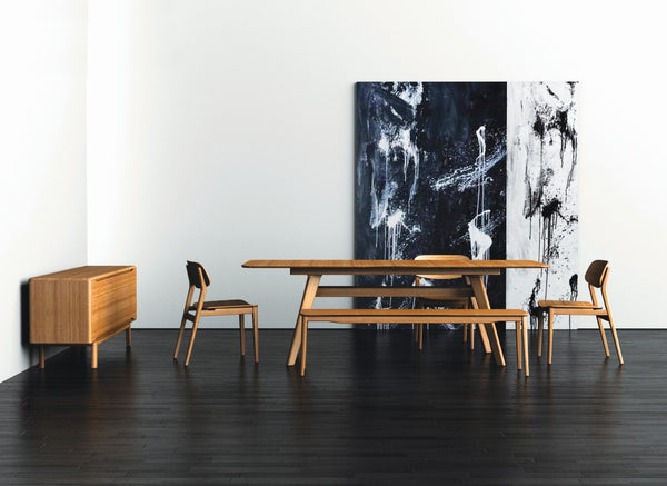 Greenington Currant Solid Bamboo Extendable Dining Table Mid-century Modern Seats up to Eight G0022CA