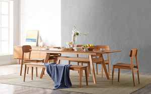 Greenington Currant Solid Bamboo Extendable Dining Table Mid-century Modern Seats up to Eight G0022CA