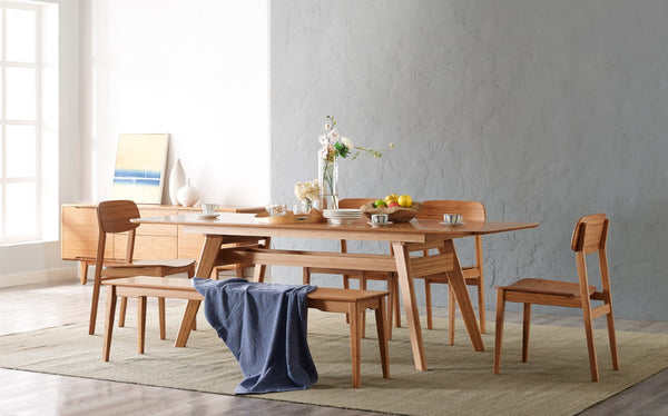Greenington Currant Solid Bamboo Extendable Dining Table Mid-century Modern Seats up to Eight G0022CA