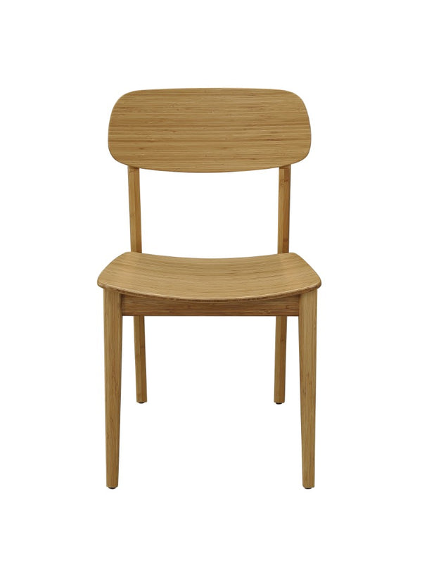 Greenington Currant Solid Bamboo Dining Chairs Mid Century Modern Eco Friendly Set for Two Caramelized G0023CA