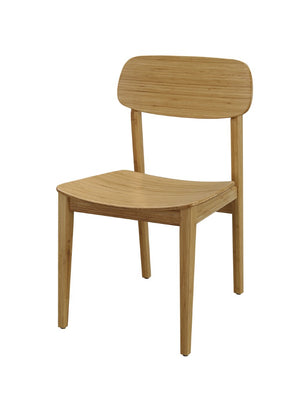Greenington Currant Solid Bamboo Dining Chairs Mid Century Modern Eco Friendly Set for Two Caramelized G0023CA