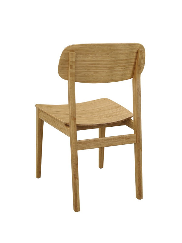 Greenington Currant Solid Bamboo Dining Chairs Mid Century Modern Eco Friendly Set for Two Caramelized G0023CA
