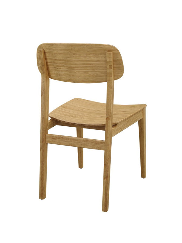Greenington Currant Solid Bamboo Dining Chairs Mid Century Modern Eco Friendly Set for Two Caramelized G0023CA