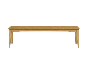 Greenington Currant Solid Moso Bamboo Bench Mid-century Tapered Legs Eco Dining Entryway Seat G0024CA