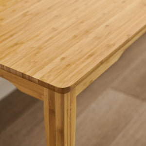 Greenington Currant Solid Moso Bamboo Bench Mid-century Tapered Legs Eco Dining Entryway Seat G0024CA