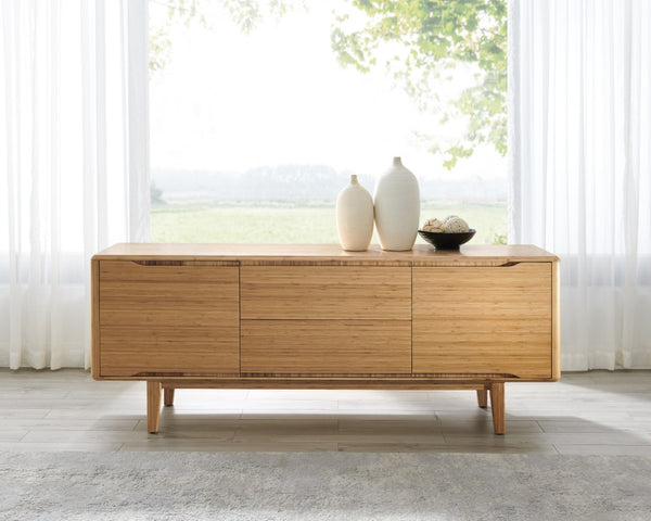Greenington Currant Solid Bamboo Sideboard Mid-century Modern Eco Friendly Media Console Storage G0025CA