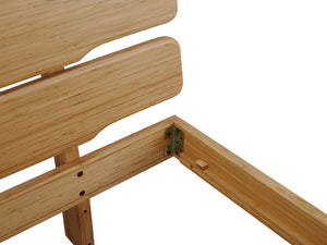 Greenington Currant Queen Platform Bed Solid Bamboo Wide Slat Headboard Scandinavian Modern Frame Caramelized G0026CA