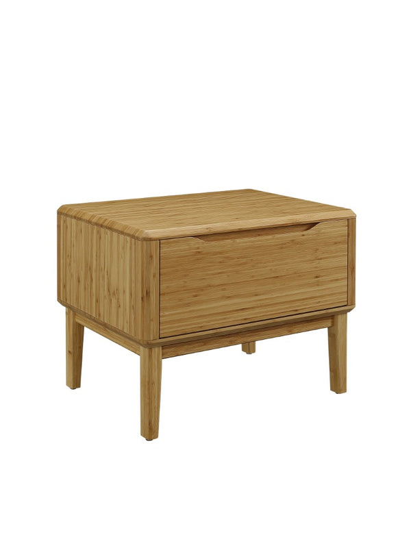 Greenington Currant Solid Bamboo Nightstand Mid-century Scandinavian Bedside with Dovetail Drawer Caramelized G0028CA