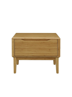 Greenington Currant Solid Bamboo Nightstand Mid-century Scandinavian Bedside with Dovetail Drawer Caramelized G0028CA
