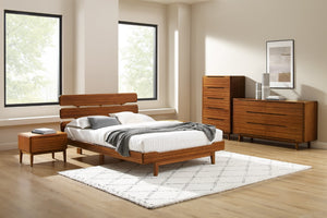 Greenington Currant Six Drawer Double Dresser Solid Bamboo Scandinavian Modern Bedroom Storage Amber G0030AM