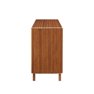 Greenington Currant Six Drawer Double Dresser Solid Bamboo Scandinavian Modern Bedroom Storage Amber G0030AM