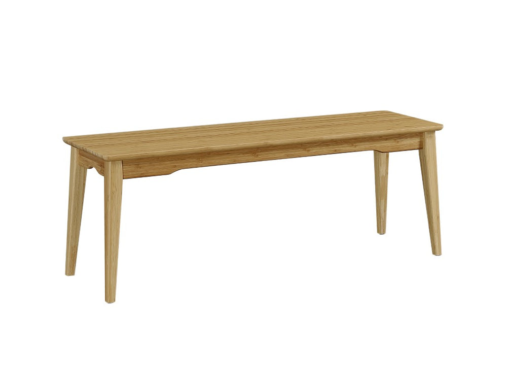 Greenington Currant Solid Moso Bamboo Bench Mid-century Tapered Legs Eco Friendly Entryway Seat G0033CA