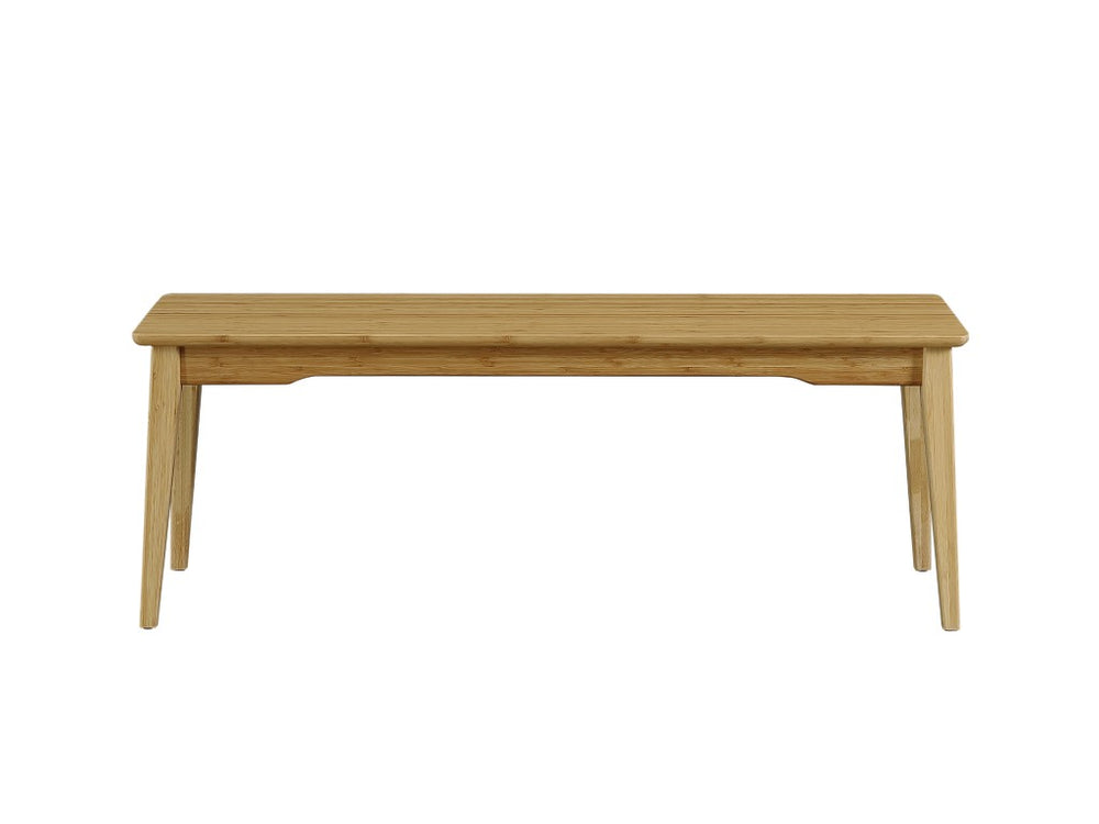 Greenington Currant Solid Moso Bamboo Bench Mid-century Tapered Legs Eco Friendly Entryway Seat G0033CA