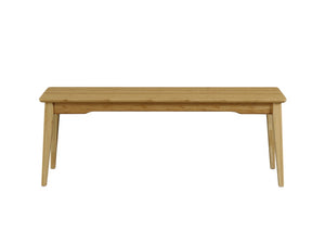 Greenington Currant Solid Moso Bamboo Bench Mid-century Tapered Legs Eco Friendly Entryway Seat G0033CA
