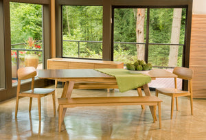 Greenington Currant Solid Moso Bamboo Bench Mid-century Tapered Legs Eco Friendly Entryway Seat G0033CA
