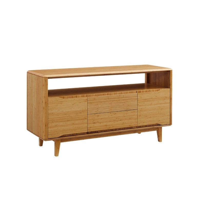 Greenington Currant Solid Bamboo Media Cabinet Mid-century Modern Storage with Cord Management G0034CA