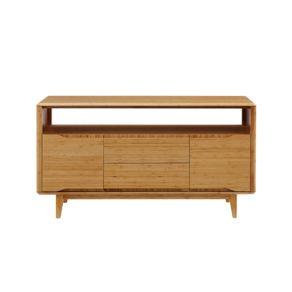 Greenington Currant Solid Bamboo Media Cabinet Mid-century Modern Storage with Cord Management G0034CA