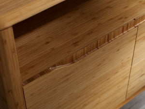 Greenington Currant Solid Bamboo Media Cabinet Mid-century Modern Storage with Cord Management G0034CA