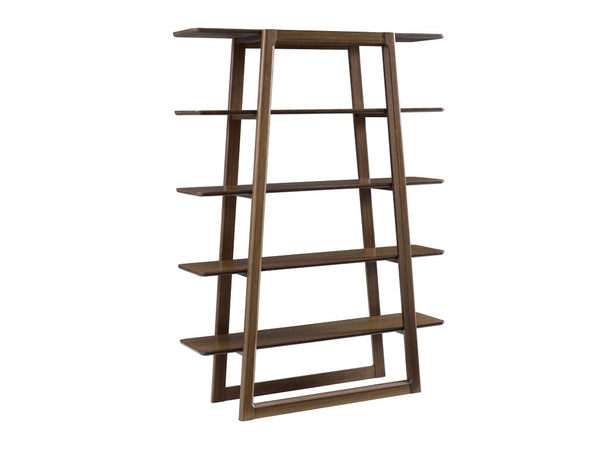 Greenington Currant Solid Bamboo Bookshelf Mid-century Danish Modern Storage for Home Office Black Walnut G0048BL