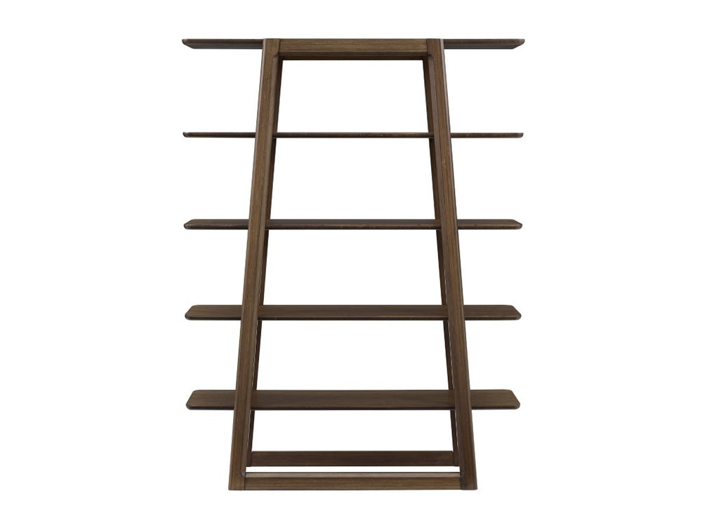 Greenington Currant Solid Bamboo Bookshelf Mid-century Danish Modern Storage for Home Office Black Walnut G0048BL
