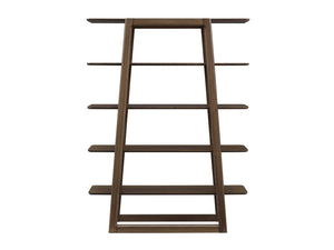 Greenington Currant Solid Bamboo Bookshelf Mid-century Danish Modern Storage for Home Office Black Walnut G0048BL