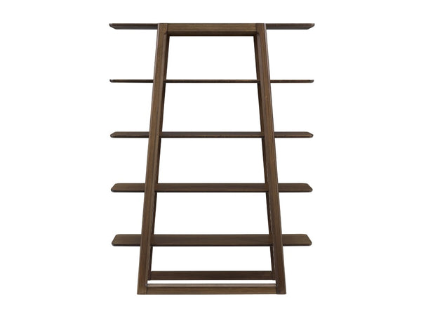 Greenington Currant Solid Bamboo Bookshelf Mid-century Danish Modern Storage for Home Office Black Walnut G0048BL