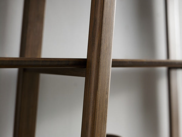 Greenington Currant Solid Bamboo Bookshelf Mid-century Danish Modern Storage for Home Office Black Walnut G0048BL