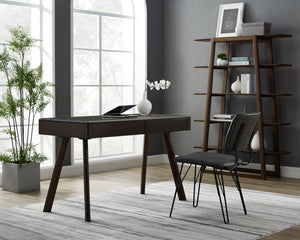 Greenington Currant Solid Bamboo Bookshelf Mid-century Danish Modern Storage for Home Office Black Walnut G0048BL