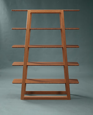 Greenington Currant Solid Bamboo Bookshelf Mid-century Danish Modern Storage for Home Office Caramelized G0048CA