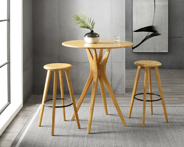 Greenington Mimosa Solid Moso Bamboo Bar Height Table Eco Friendly Pub Style Dining G0062CA