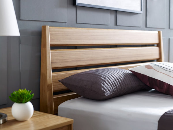 Greenington Sienna Queen Platform Bed Solid Moso Bamboo Frame with Clean Lines Modern Bedroom Caramelized G0090CA