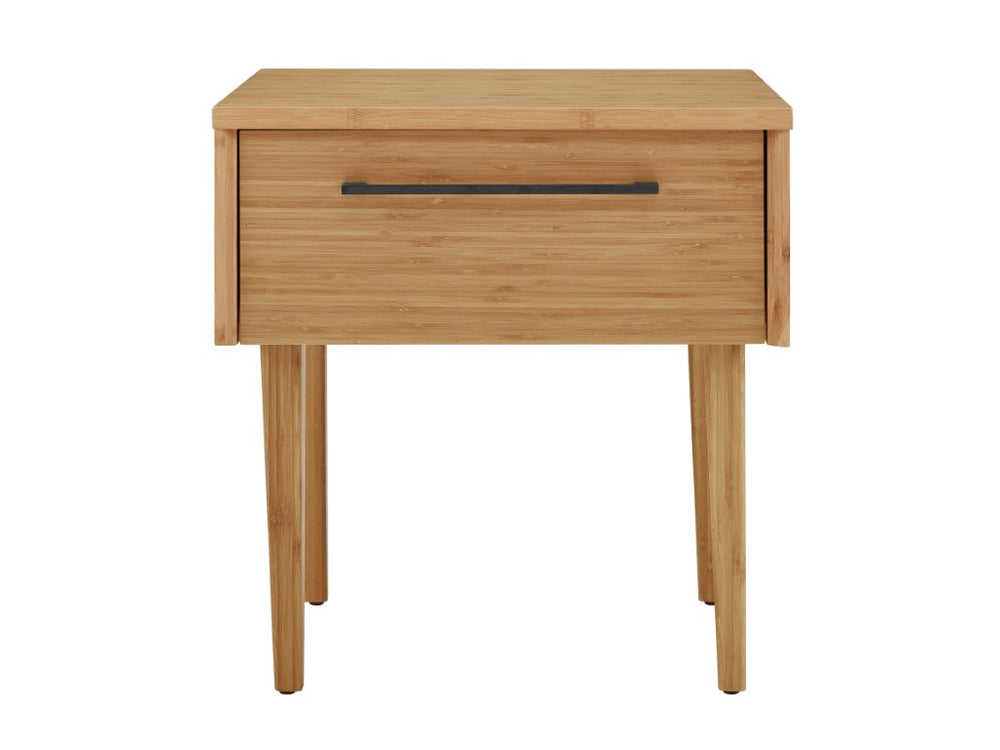 Greenington Sienna Solid Bamboo Nightstand with Soft Close Drawers and Matte Black Hardware G0092CA