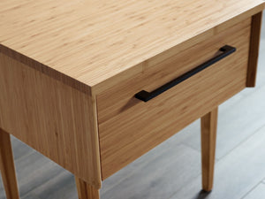 Greenington Sienna Solid Bamboo Nightstand with Soft Close Drawers and Matte Black Hardware G0092CA