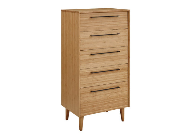 Greenington Sienna Solid Bamboo Tall Chest with Five Soft Close Drawers for Modern Bedrooms G0093CA