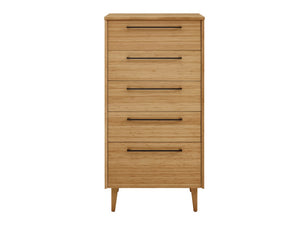Greenington Sienna Solid Bamboo Tall Chest with Five Soft Close Drawers for Modern Bedrooms G0093CA