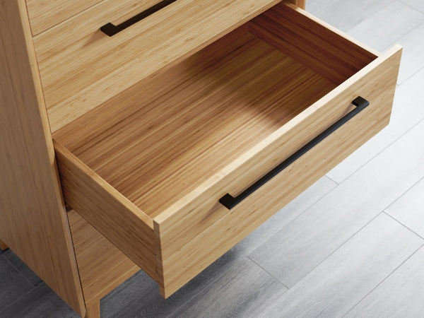 Greenington Sienna Solid Bamboo Tall Chest with Five Soft Close Drawers for Modern Bedrooms G0093CA