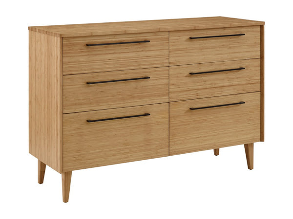 Greenington Sienna Solid Bamboo Six Drawer Double Dresser with Soft Close Glides Bedroom G0094CA