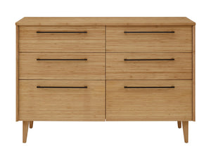 Greenington Sienna Solid Bamboo Six Drawer Double Dresser with Soft Close Glides Bedroom G0094CA