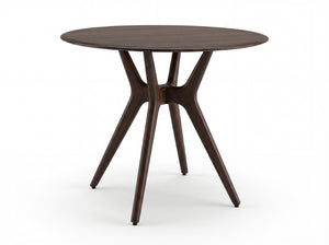 Greenington Sitka Solid Bamboo Round Dining Table Pedestal Base Seats 4 Eco Modern Design G0097BL