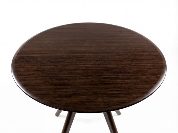 Greenington Sitka Solid Bamboo Round Dining Table Pedestal Base Seats 4 Eco Modern Design G0097BL