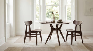 Greenington Sitka Solid Bamboo Round Dining Table Pedestal Base Seats 4 Eco Modern Design G0097BL