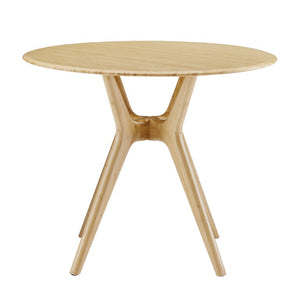 Greenington Sitka Round Dining Table Solid Moso Bamboo Danish Modern Design Eco Friendly Wheat G0097WH