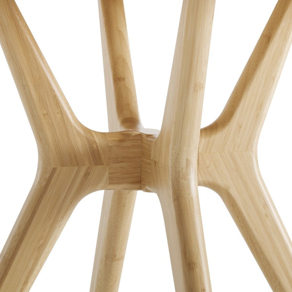 Greenington Sitka Round Dining Table Solid Moso Bamboo Danish Modern Design Eco Friendly Wheat G0097WH
