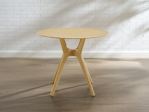Greenington Sitka Round Dining Table Solid Moso Bamboo Danish Modern Design Eco Friendly Wheat G0097WH