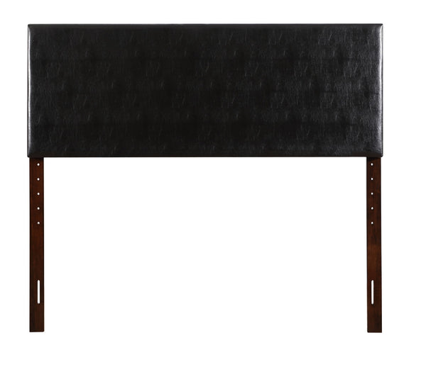 English Elm Elegant Full Size Adjustable Headboard Classic Finish Casual Style for Any Bedroom Black B078112015