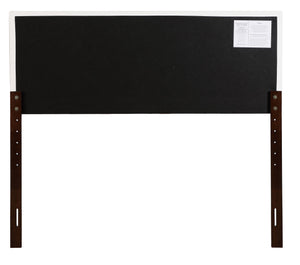 English Elm Contemporary Steel Bed Frame Tall Headboard Minimalist Matte Finish Bedroom Anchor White B078112021